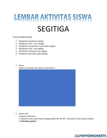 Matematika Segitiga