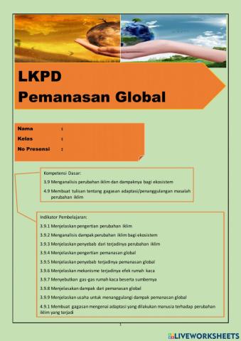 Lkpd pemanasan global