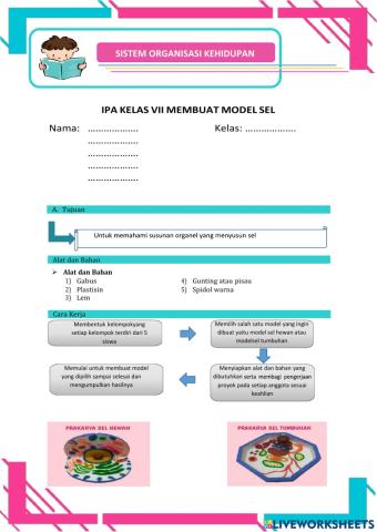 LKPD Pembuatan Model Sel Kelas VII