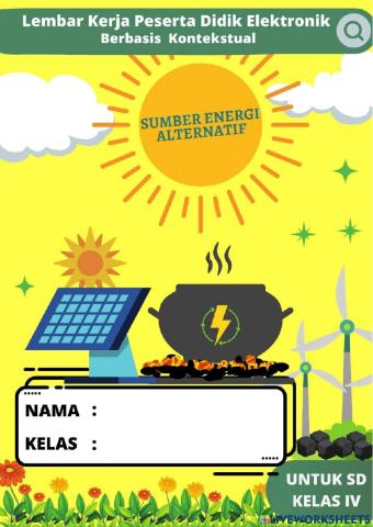 LKPD Elektronik Berbasis Kontekstual Materi Sumber Energi Alternatif Kelas IV SD