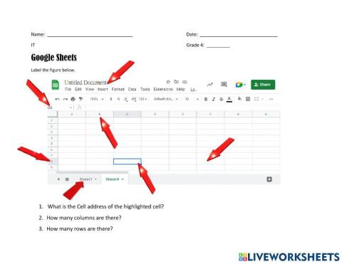 Label Google Sheets