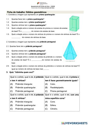 Sólidos Geométricos