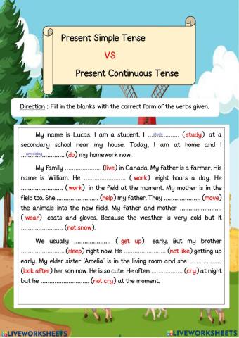 Present Simple vs Present Continuous