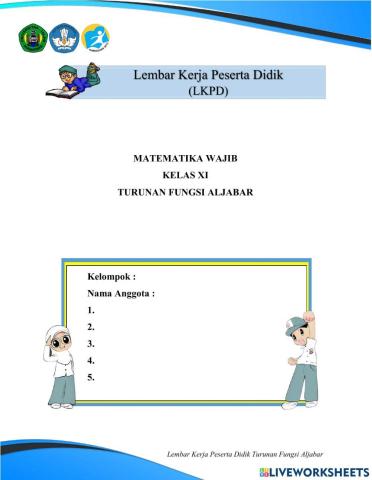 LKPD - Turunan Fungsi Aljabar