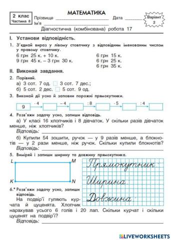 Діагностична робота