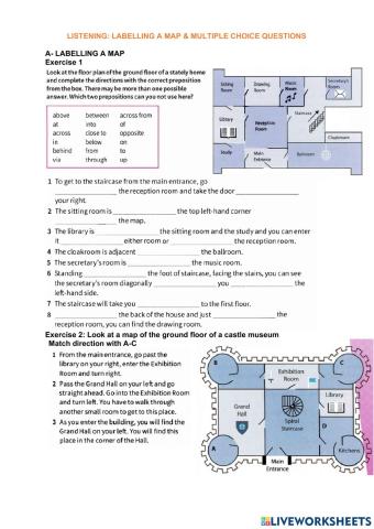 W8 - Labelling a map and Multiple Choice