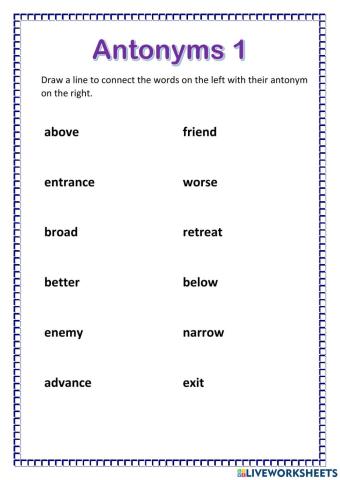 Antonyms