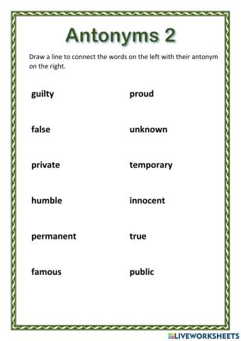 Antonyms 2