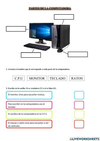 Partes de una computadora