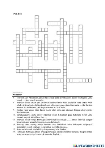 Lks interaktif ips kelas 7: interaksi sosial dan lembaga sosial