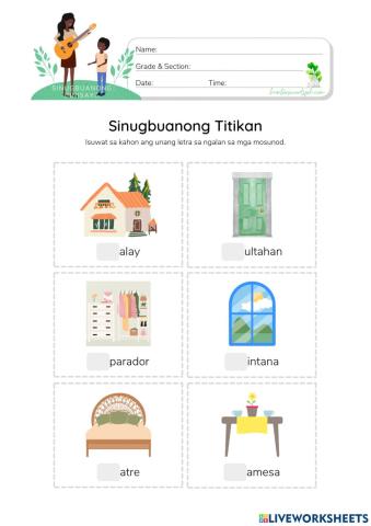 Sinugbuanong Titikan - HunterWoodsPH.com Worksheet