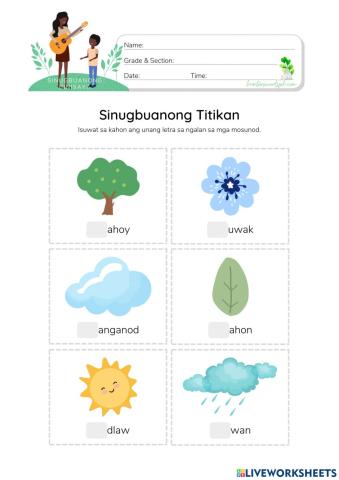 Sinugbuanong Titikan - HunterWoodsPH.com Worksheet