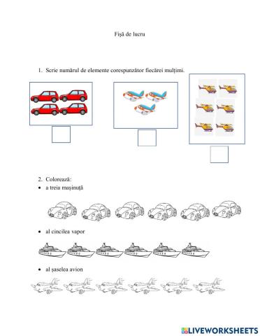 Numerele 1-6