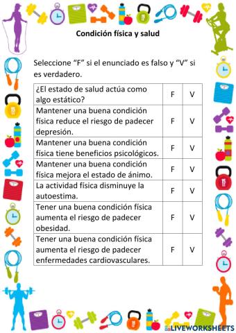 Condición física y salud