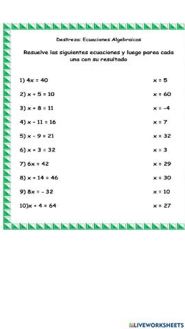 Operaqciones algebraicas