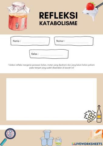 Refleksi Katabolisme Kelas XII - Metabolisme