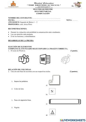 QII - evaluación del segundo parcial