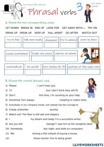 Phrasal verbs 3