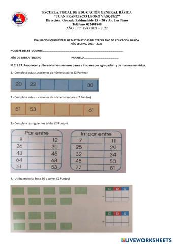 Examen Matematicas