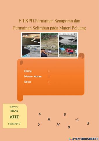 E-LKPD Etnomatematika Materi Peluang