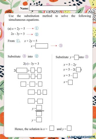 Simultaneous Linear Equation