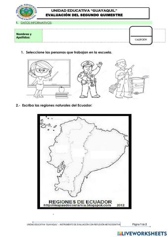 Examen Quimestral