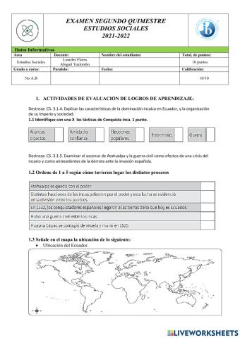 Evaluación de estudios sociales