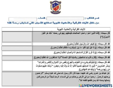 من معالم رحمة الرسول صلى الله عليه وسلم