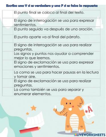 Signos de puntuación