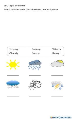 Types of Weather