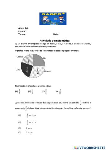 Atividade de matemática