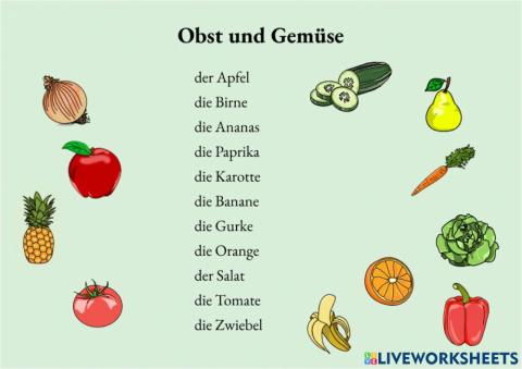 Obst und Gemüse