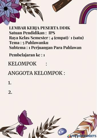 Lkpd kelas 4 tema 5 subtema 1