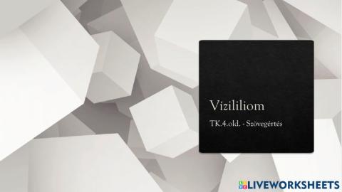 Vízililiom