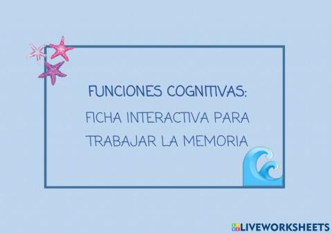 Trabajamos la memoria con animales marinos