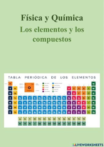 Portada-los elementos y compuestos