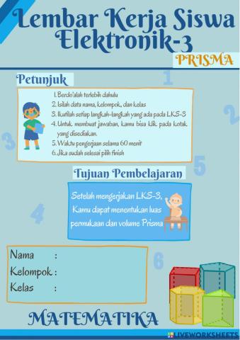 Lembar kerja siswa elektronik prisma