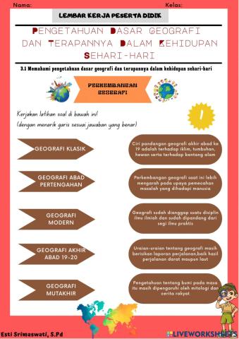 Pengetahuan dasar geografi 1