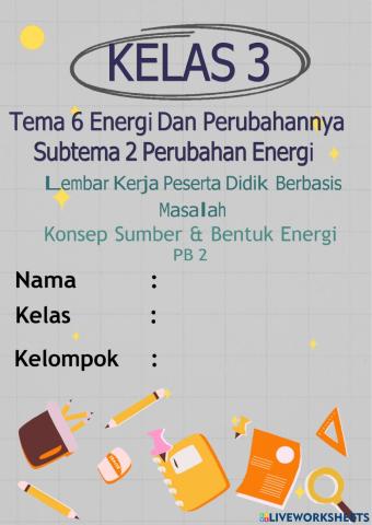 E-lkpd kelas 3 tema 6 subtema 2 pb 2