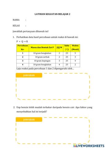 Latihan kegiatan belajar 2