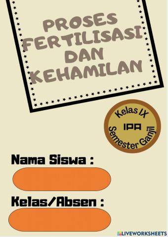 Lkpd fertilisasi dan kehamilan