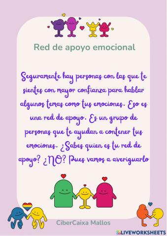 ¿Sabes que es una red de apoyo emocional?