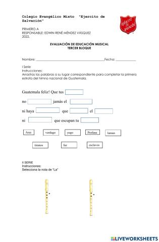 Examen de Música 1.ro