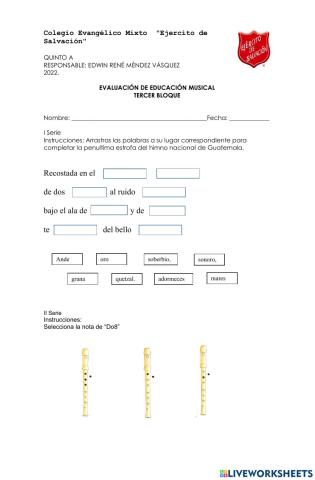 Examen de música