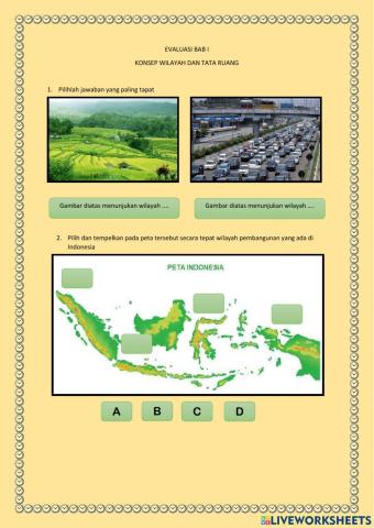 Konsep wilayah dan tata ruang