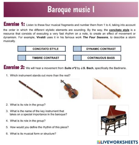 Baroque music I