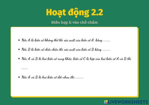 Hoạt động 2.2