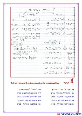 נקבה הווה