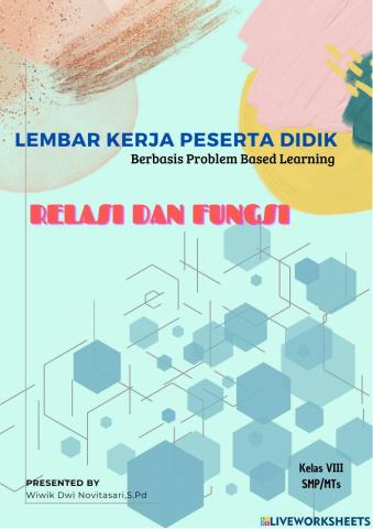 LKPD Relasi dan fungsi SMP Kelas 8