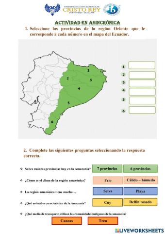 Región del Oriente o Amazonía